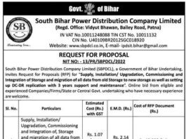 Tender: South Bihar Power Distribution Company Ltd
