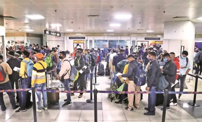 Delhi airport immigration bay