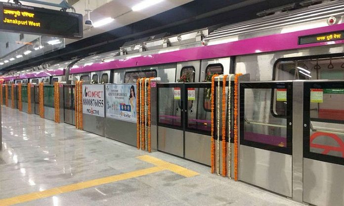 Magenta Line Delhi Metro delay